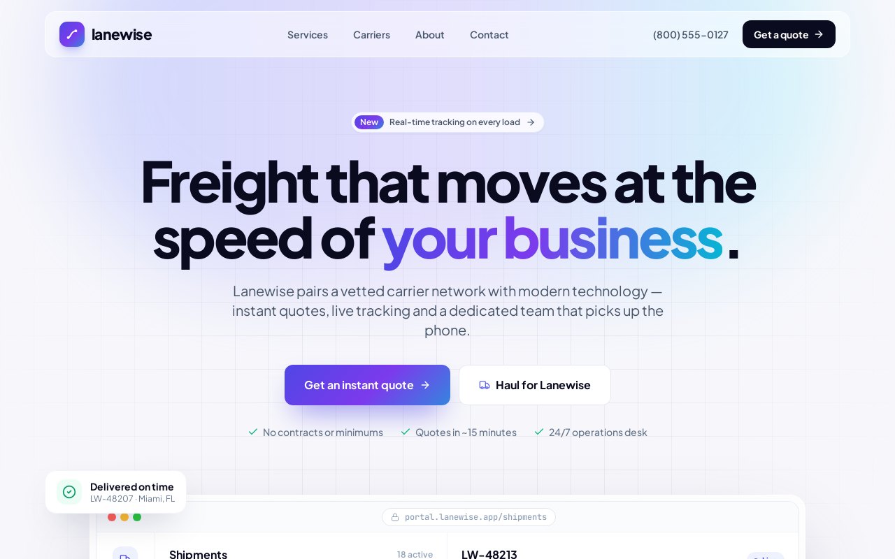 Broker 5 website template preview